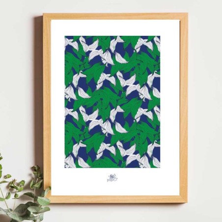 Affiche panoramique gravure Noe Paper - inspiré par la nature