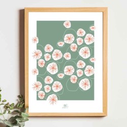 Affiche panoramique gravure Noe Paper - inspiré par la nature