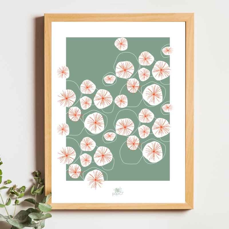 Affiche panoramique gravure Noe Paper - inspiré par la nature