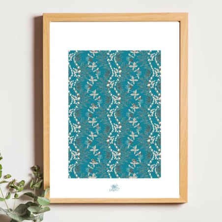 Affiche panoramique gravure Noe Paper - inspiré par la nature