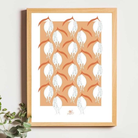 Affiche panoramique gravure Noe Paper - inspiré par la nature