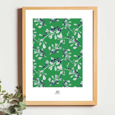 Affiche panoramique gravure Noe Paper - inspiré par la nature