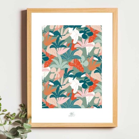 Affiche panoramique gravure Noe Paper - inspiré par la nature